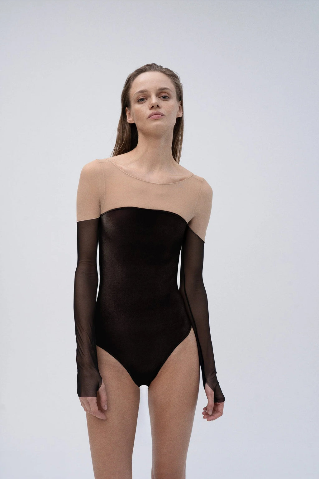 Black Noctivaga velvet leotard